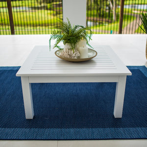 best-outdoor-furniture-Aluminium Slat - Outdoor Table (90x90cm) WHITE