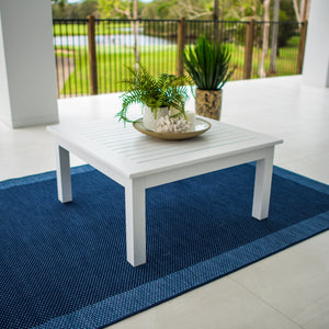 best-outdoor-furniture-Aluminium Slat - Outdoor Table (90x90cm) WHITE