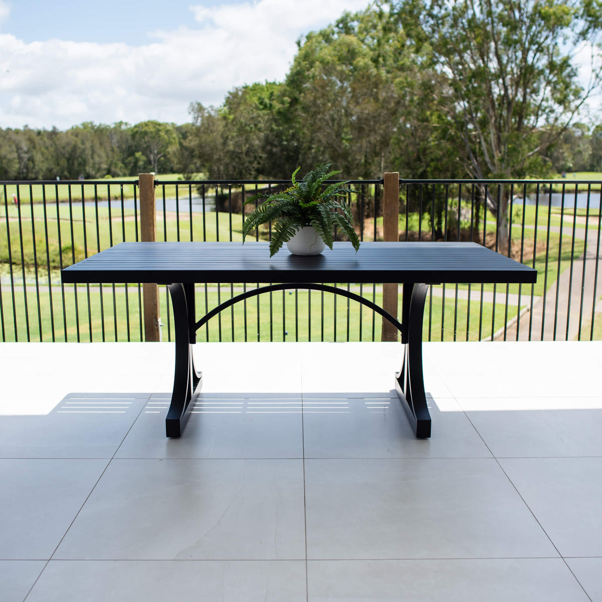 Bergen Moon Ali Slat - Outdoor Table (180x100cm)