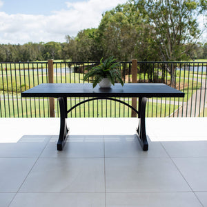 best-outdoor-furniture-Bergen Moon Ali Slat - Outdoor Table (180x100cm) #color_BLACK