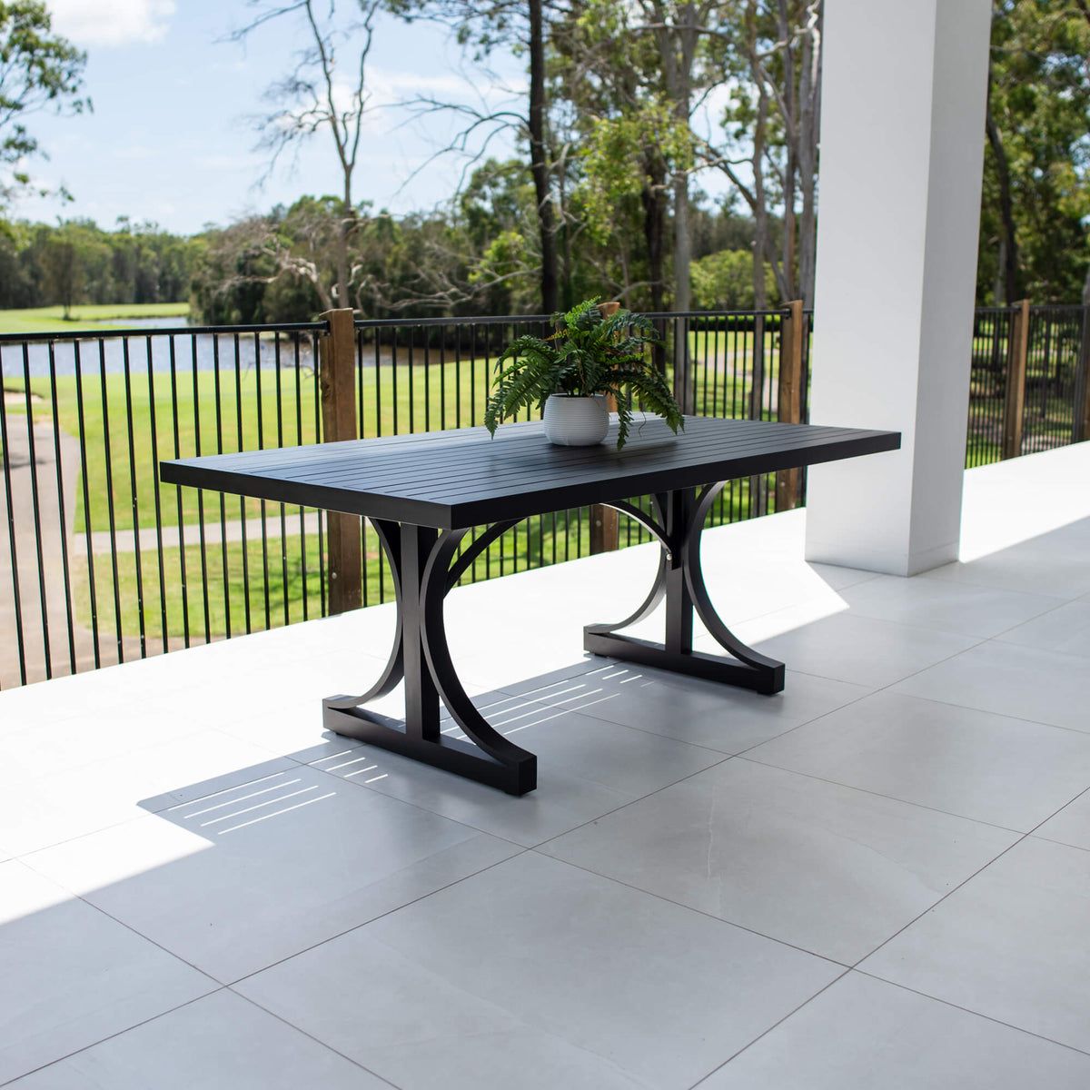 Bergen Moon Ali Slat - Outdoor Table (180x100cm)
