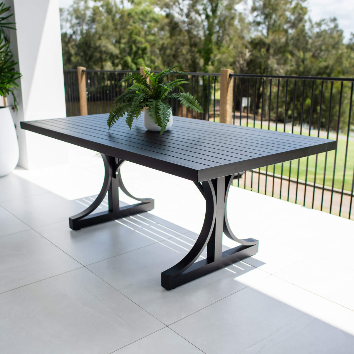 best-outdoor-furniture-Bergen Moon Ali Slat - Outdoor Table (180x100cm) #color_BLACK