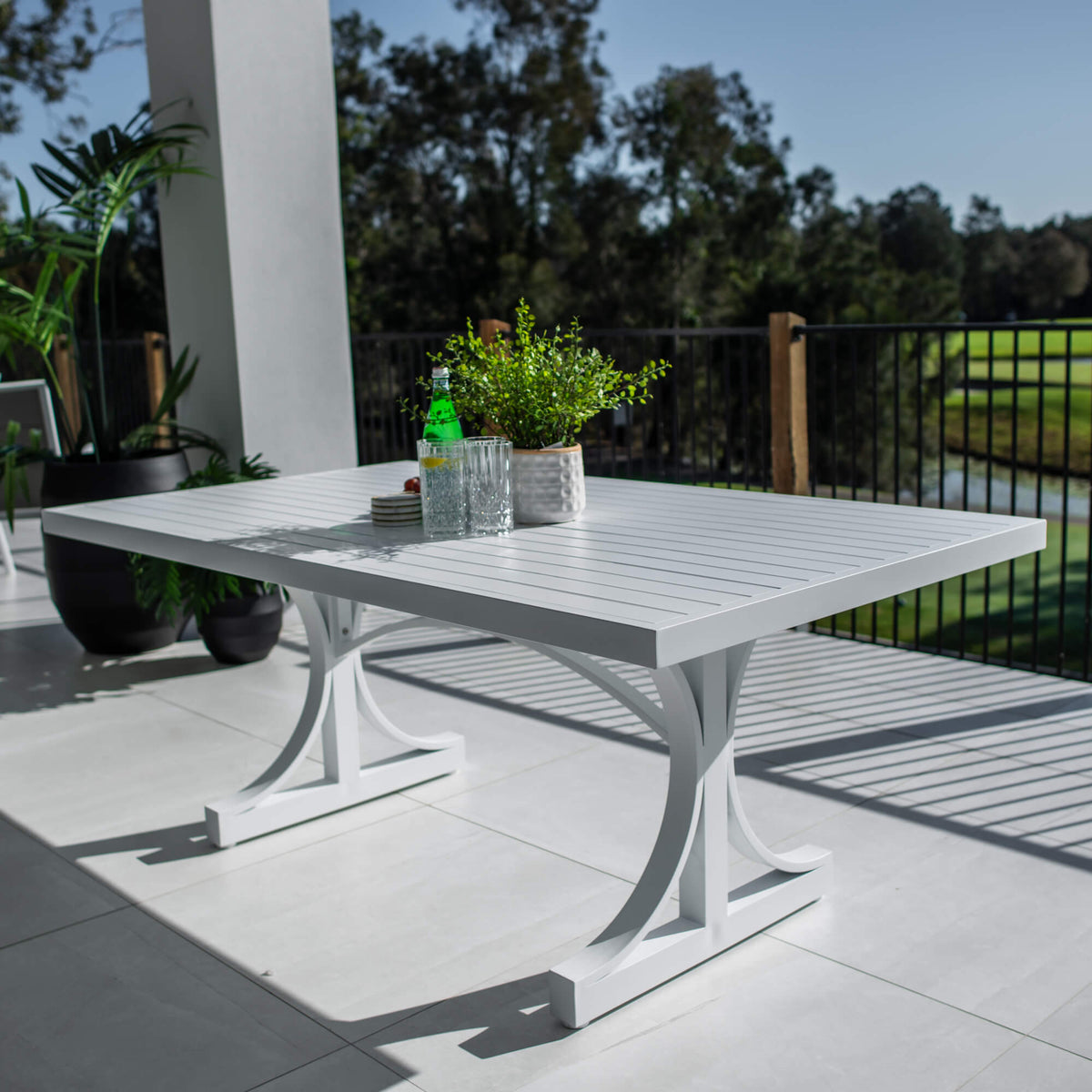 best-outdoor-furniture-Bergen Moon Ali Slat - Outdoor Table (180x100cm) #color_WHITE