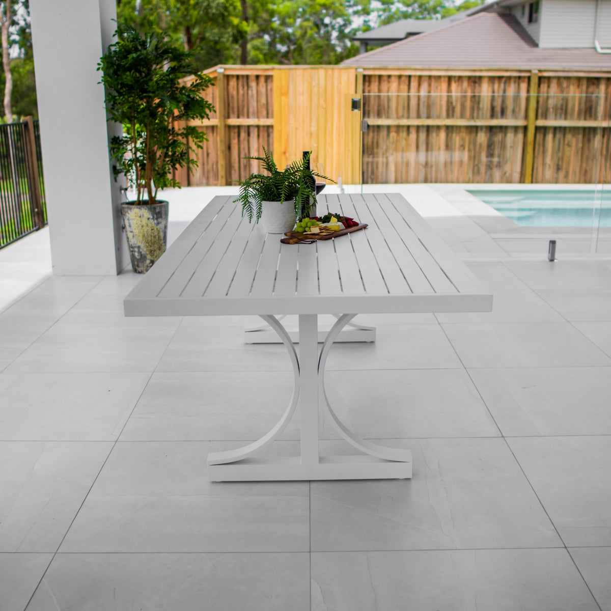 best-outdoor-furniture-Bergen Moon Ali Slat - Outdoor Table (220x100cm) #color_WHITE