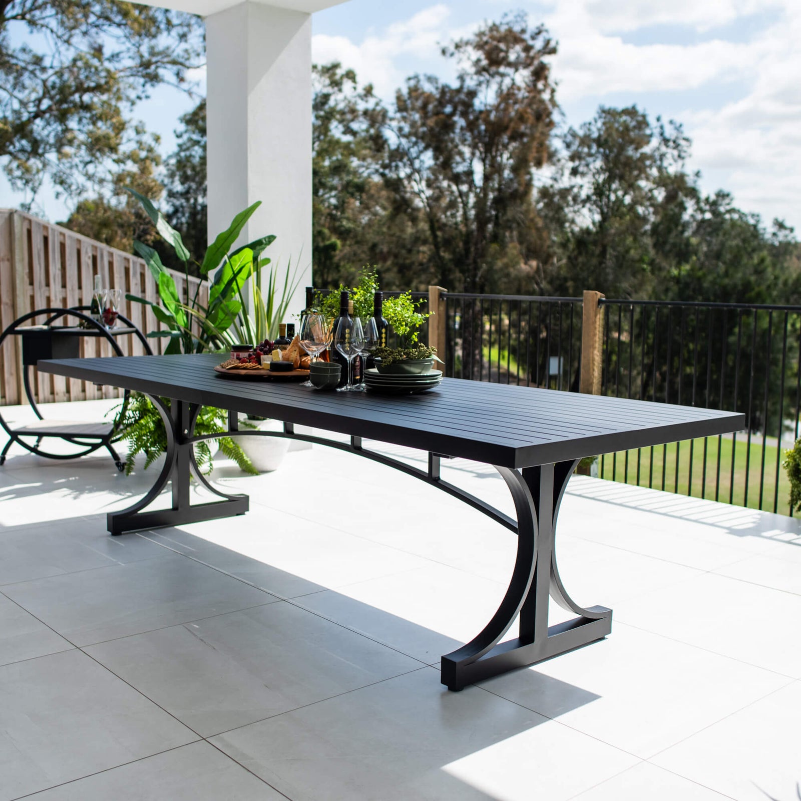 best-outdoor-furniture Bergen - (280x100) - Outdoor Dining Table #color_BLACK