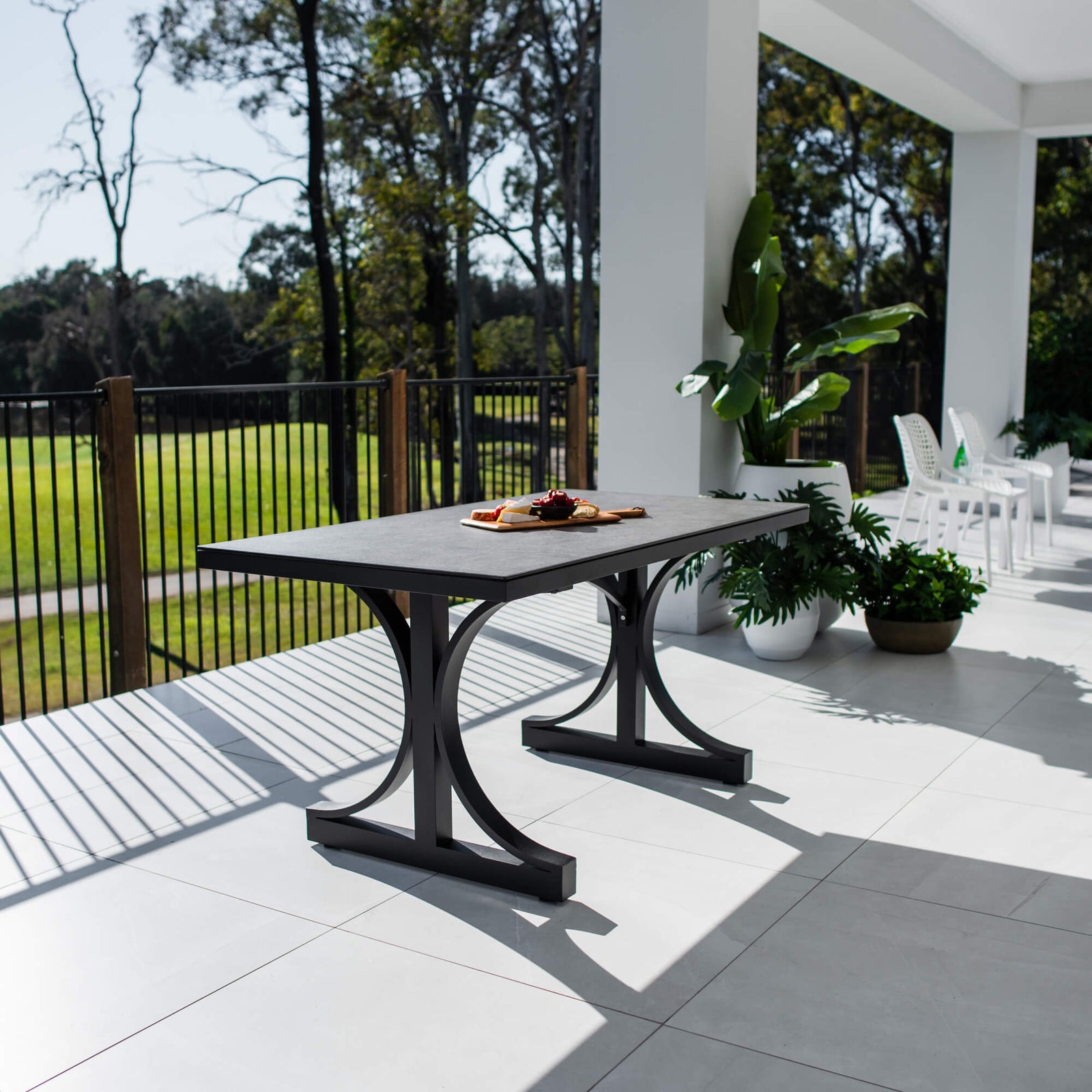 best-outdoor-furniture-Chester Moon - (150x80) - Outdoor Dining Table #color_BLACK