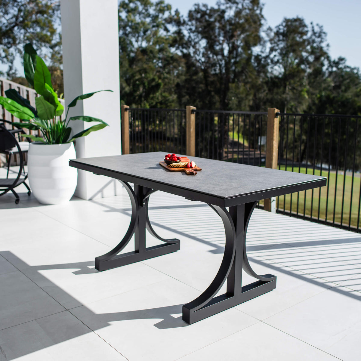 best-outdoor-furniture-Chester Moon - (150x80) - Outdoor Dining Table #color_BLACK