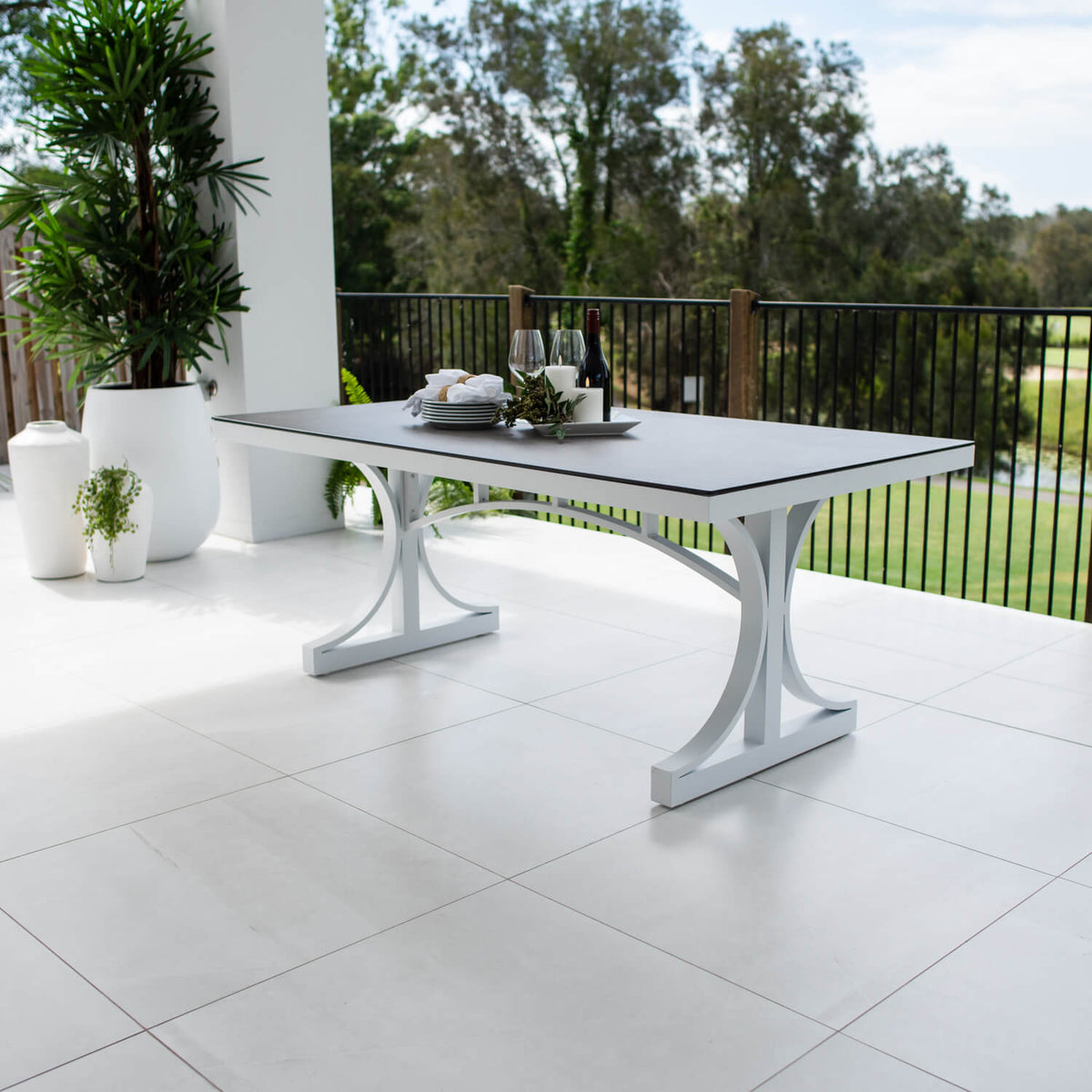 best-outdoor-furniture Chester Moon - (180x100) - Outdoor Dining Table #color_WHITE
