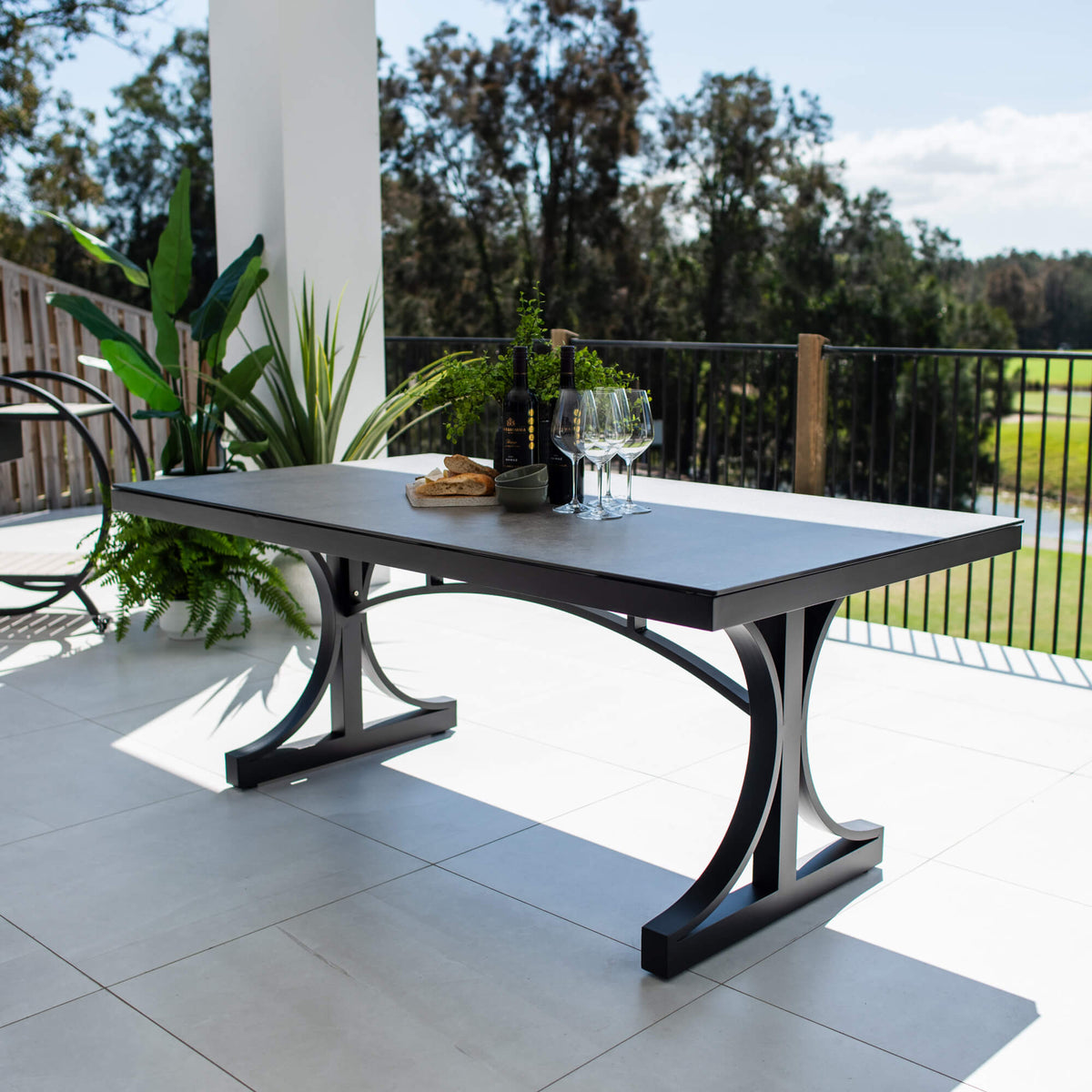 best-outdoor-furniture Chester Moon - (180x100) - Outdoor Dining Table #color_BLACK