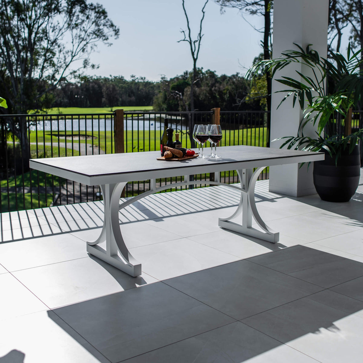 best-outdoor-furniture-Chester Moon - Outdoor Table (215x100cm) #color_WHITE