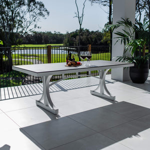 best-outdoor-furniture-Chester Moon - Outdoor Table (215x100cm) #color_WHITE