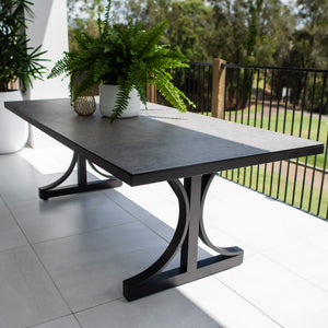 best-outdoor-furniture-Chester Moon - Outdoor Table (215x100cm) #color_BLACK