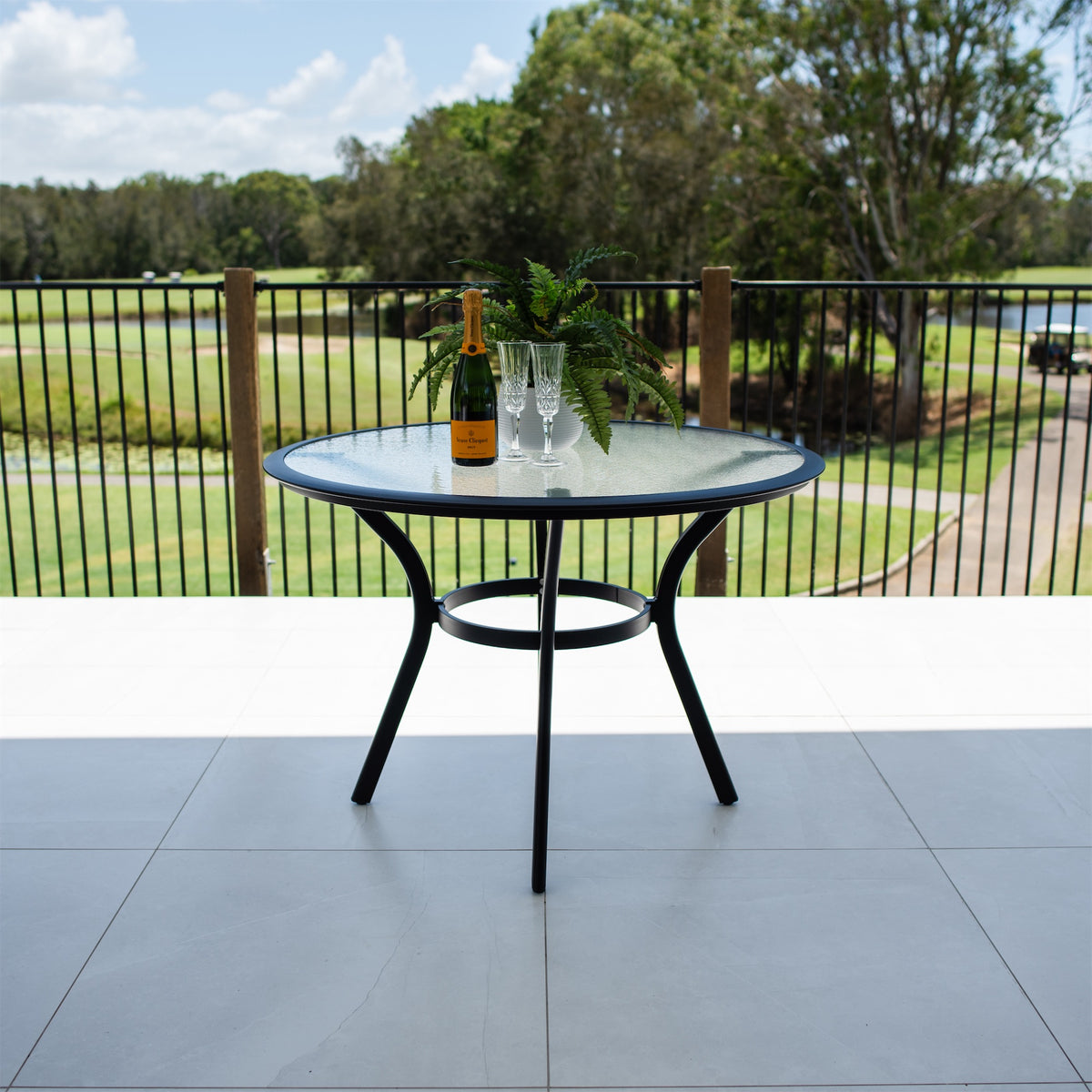 best-outdoor-furniture-Coventry - Round Outdoor Table 105cm #color_BLACK