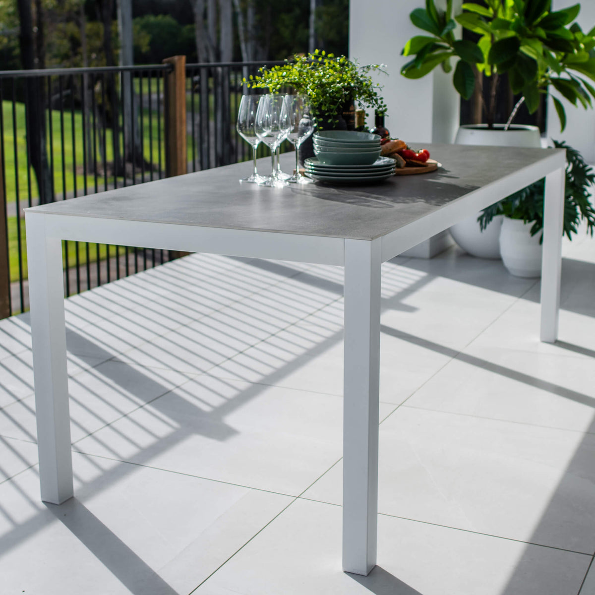 best-outdoor-furniture-Cruz - (200x90) - Outdoor Dining Table #color_WHITE