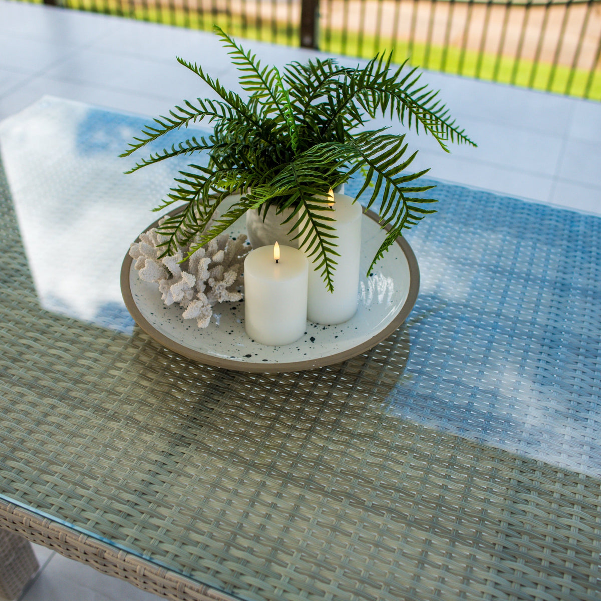 best-outdoor-furniture-Low Outdoor Dining Table (145x85x67cm)