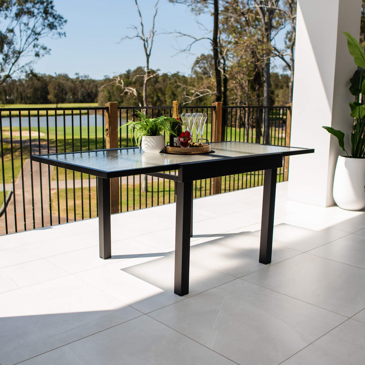 best-outdoor-furniture-Hudson Extension - Outdoor Extendable Table (90/180x90cm) #color_BLACK