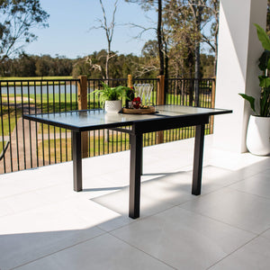 best-outdoor-furniture-Hudson Extension - Outdoor Extendable Table (90/180x90cm) #color_BLACK