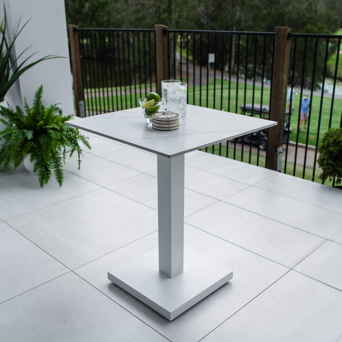 best-outdoor-furniture-Lennox - (60x60) - Outdoor Dining Table - Outdoor Dining Set #color_WHITE