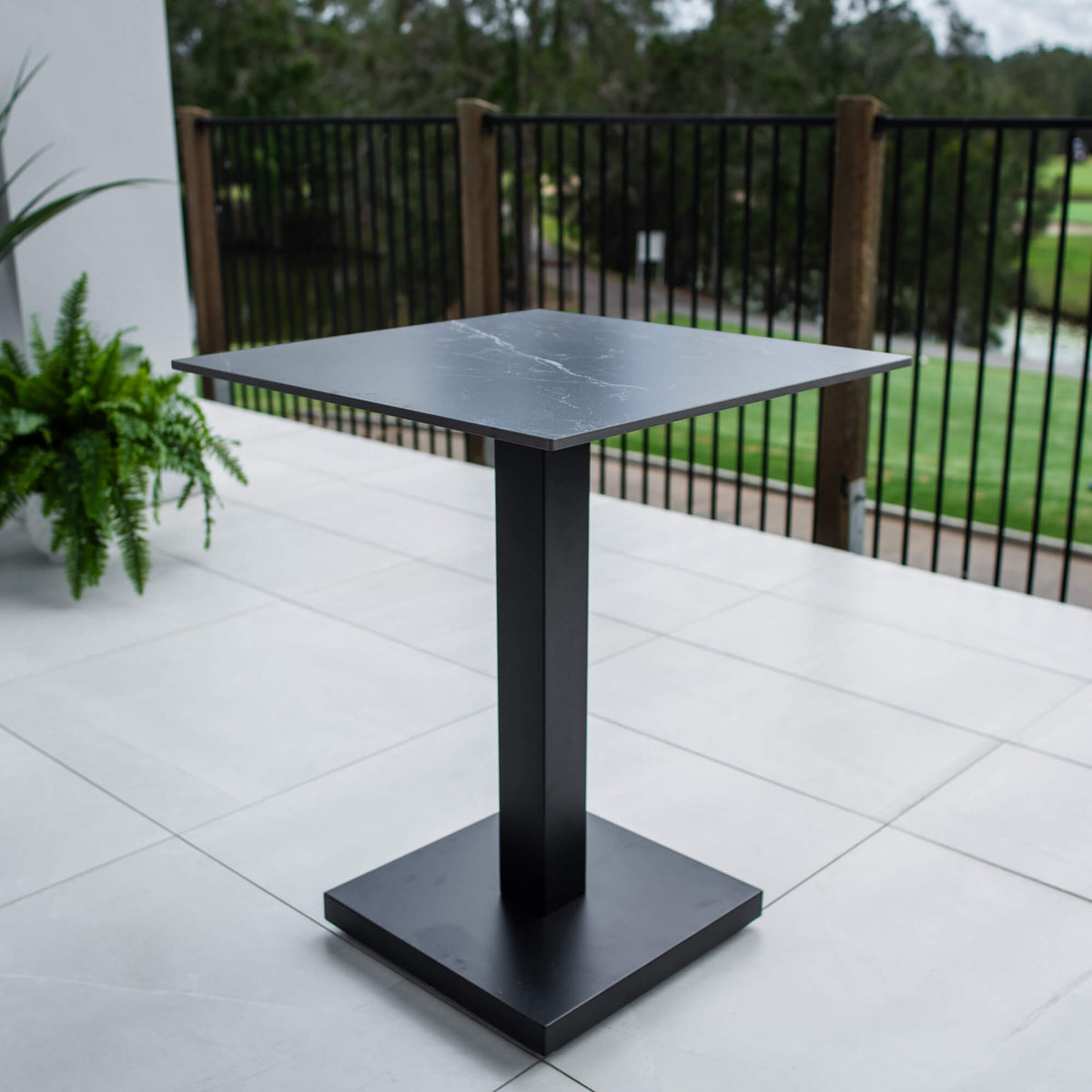 best-outdoor-furniture-Lennox - (60x60) - Outdoor Dining Table - Outdoor Dining Set #color_BLACK