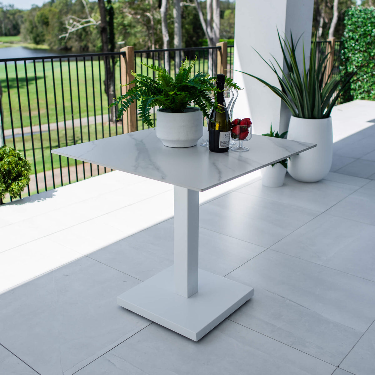 best-outdoor-furniture-Lennox - (80x80) - Outdoor Dining Table- Outdoor Dining Set #color_WHITE