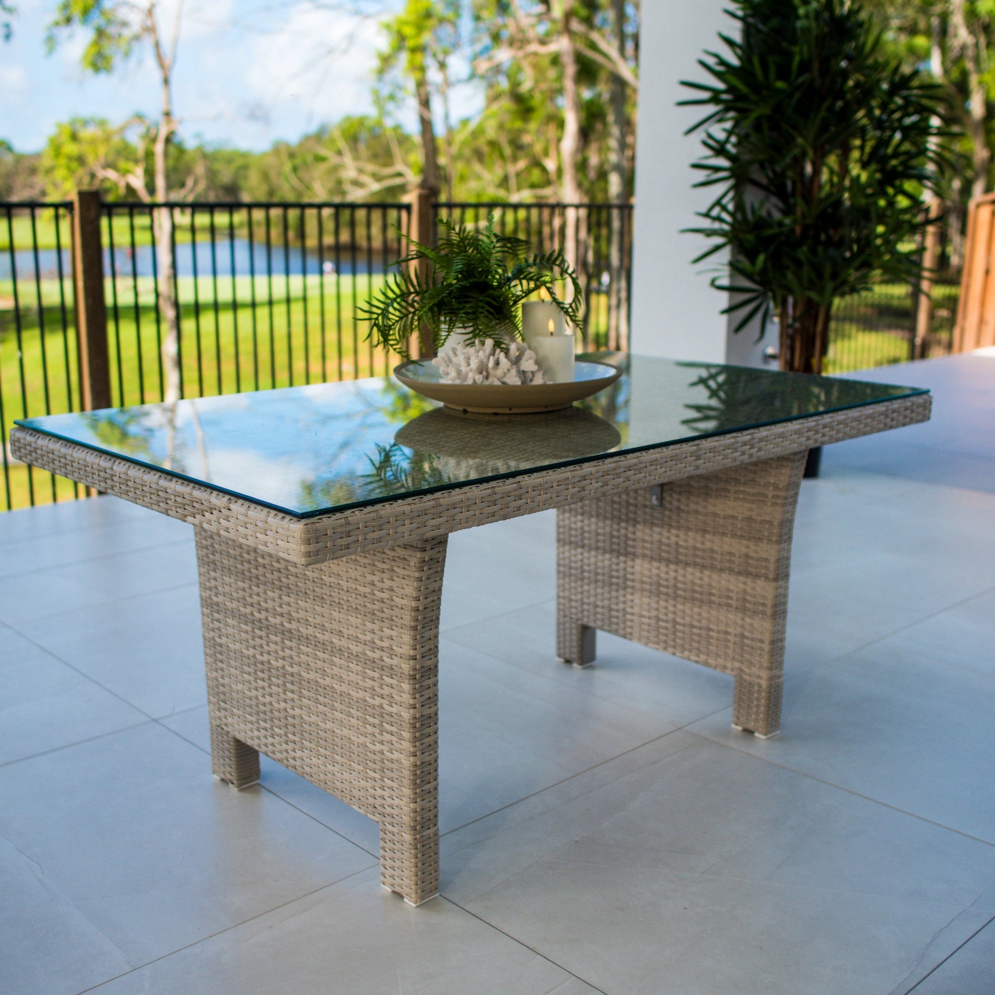 best-outdoor-furniture-Low Outdoor Dining Table (145x85x67cm)