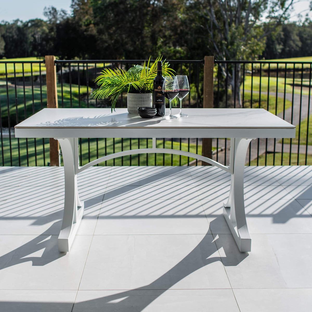 best-outdoor-furniture-Malibu - (150x80) - Outdoor Dining Table #color_WHITE-WHITE