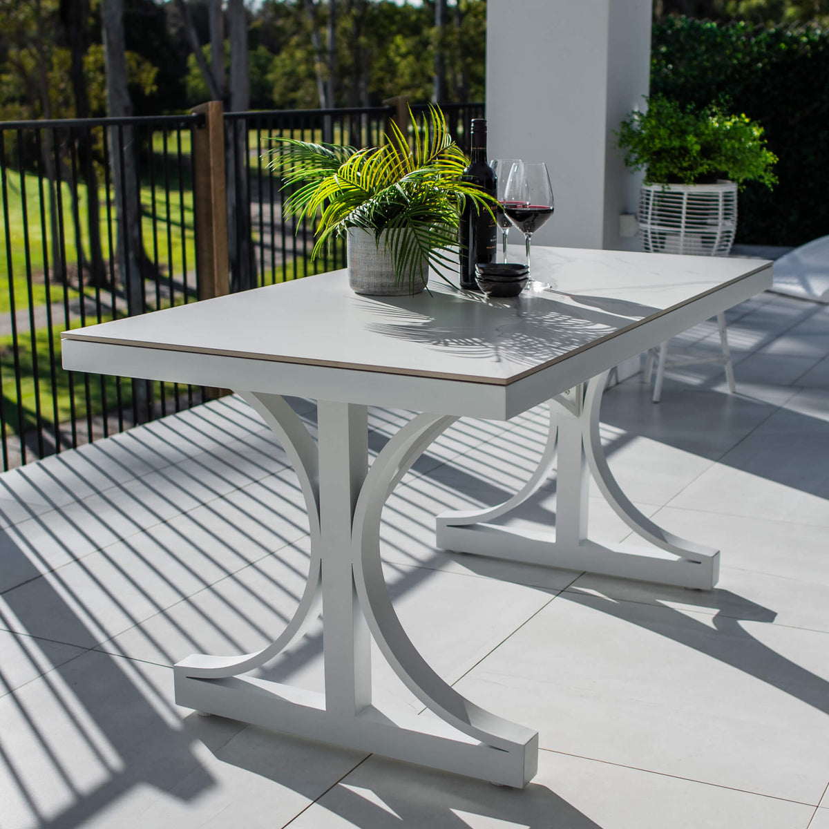 best-outdoor-furniture-Malibu - (150x80) - Outdoor Dining Table #color_WHITE-WHITE