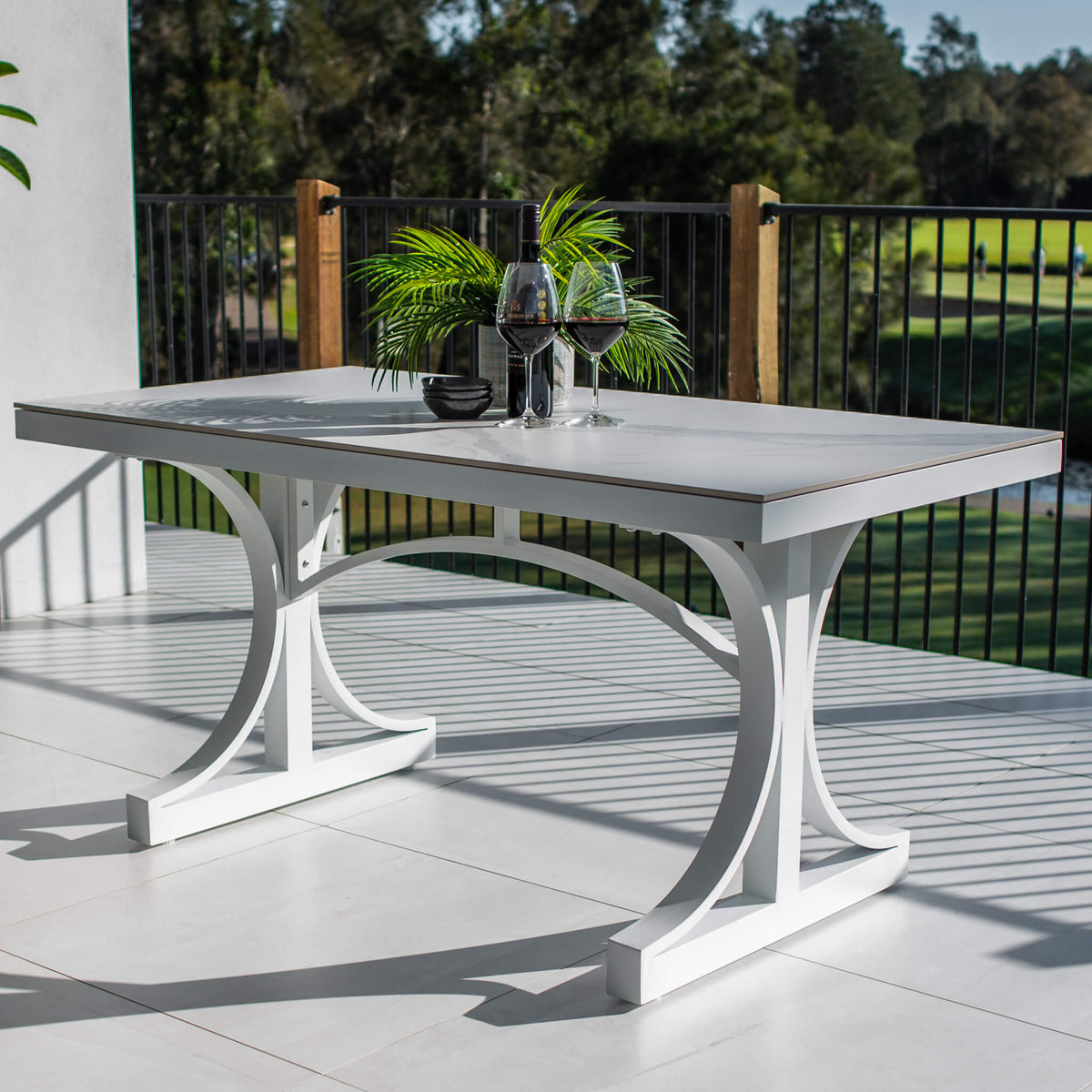 best-outdoor-furniture-Malibu - (150x80) - Outdoor Dining Table #color_WHITE-WHITE