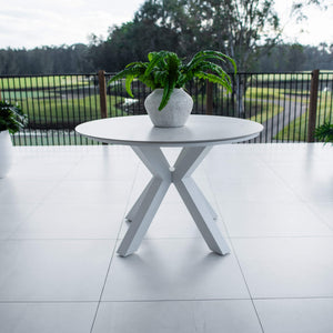best-outdoor-furniture-Malibu Round - (120x120) - Outdoor Dining Table #color_WHITE