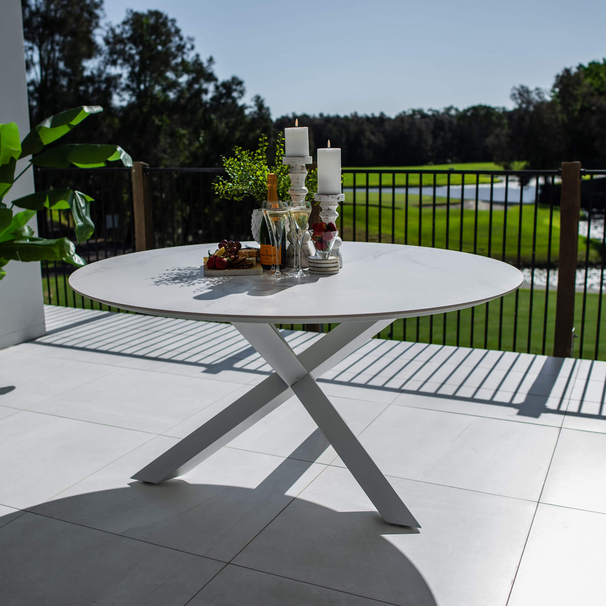 best-outdoor-furniture-Malibu Round - (150x150) - Outdoor Dining Table #color_WHITE