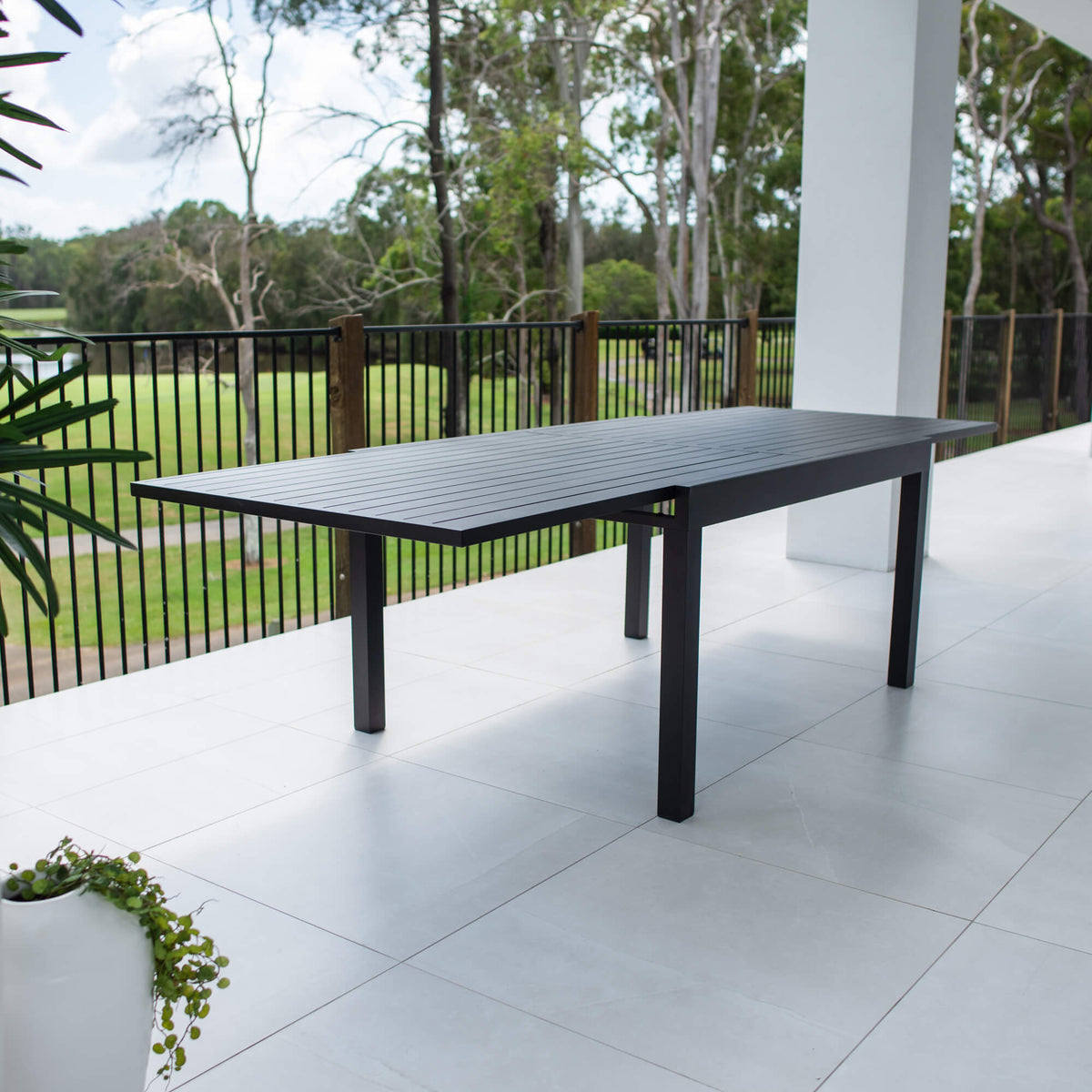 best-outdoor-furniture-Nara Extension - (270x102) - Outdoor Dining Table #color_BLACK