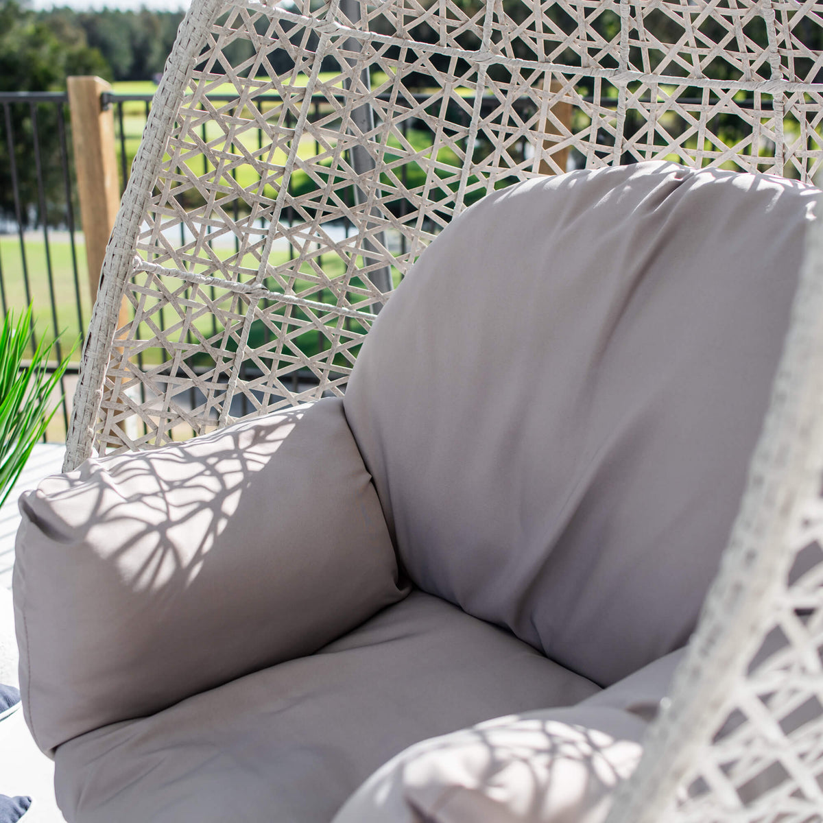 best-outdoor-furniture-Hanging Pod Chair - Outdoor Hanging Chair #color_GREY