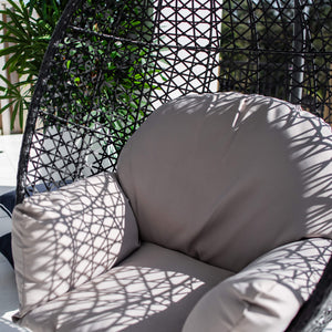 best-outdoor-furniture-Hanging Pod Chair - Outdoor Hanging Chair #color_BLACK