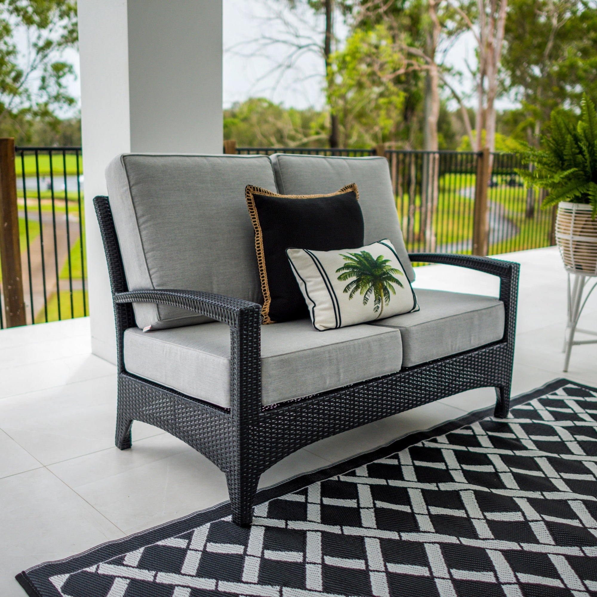 best-outdoor-furniture-Ascot - 2 Seat Sofa - Black/Granite Grey 5402
