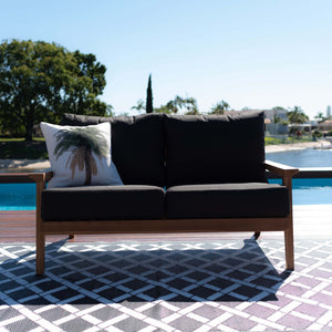 best-outdoor-furniture-Peru Teak 2 Seater Sofa - Outdoor Lounge Settin