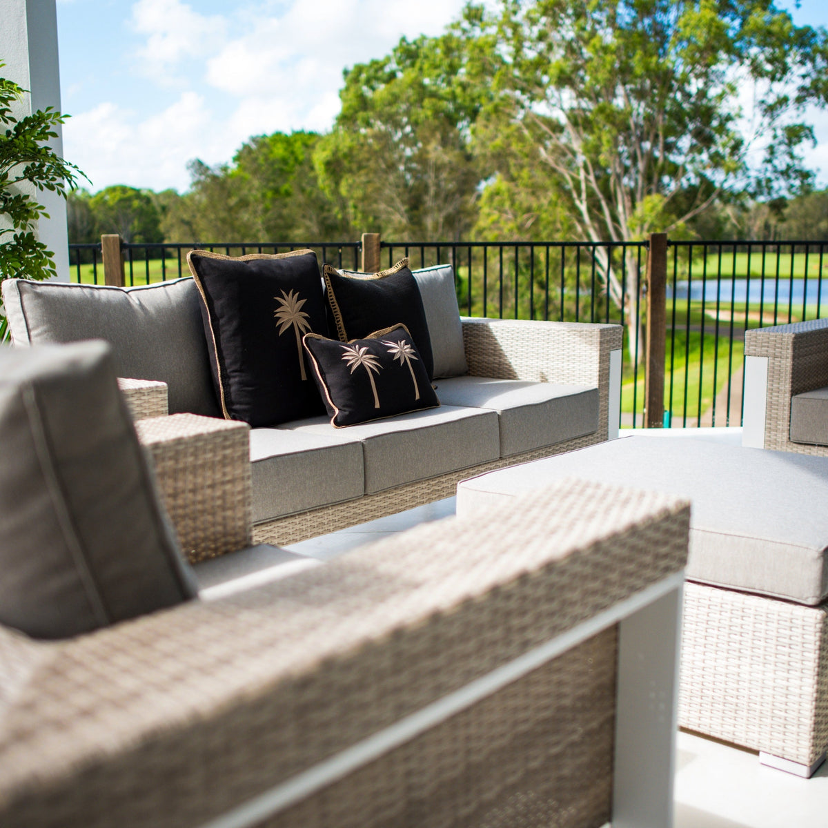 best-outdoor-furniture-Attitude/Otto - 4pce Outdoor Lounge Setting (Poly Fabric)