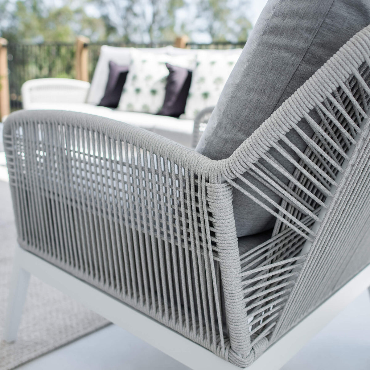 best-outdoor-furniture-Bella Rope 3 - 4pce - White/Grey Outdoor Lounge Setting #color_WHITE