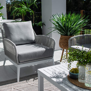 best-outdoor-furniture-Bella Rope 3 - 4pce - White/Grey Outdoor Lounge Setting #color_WHITE
