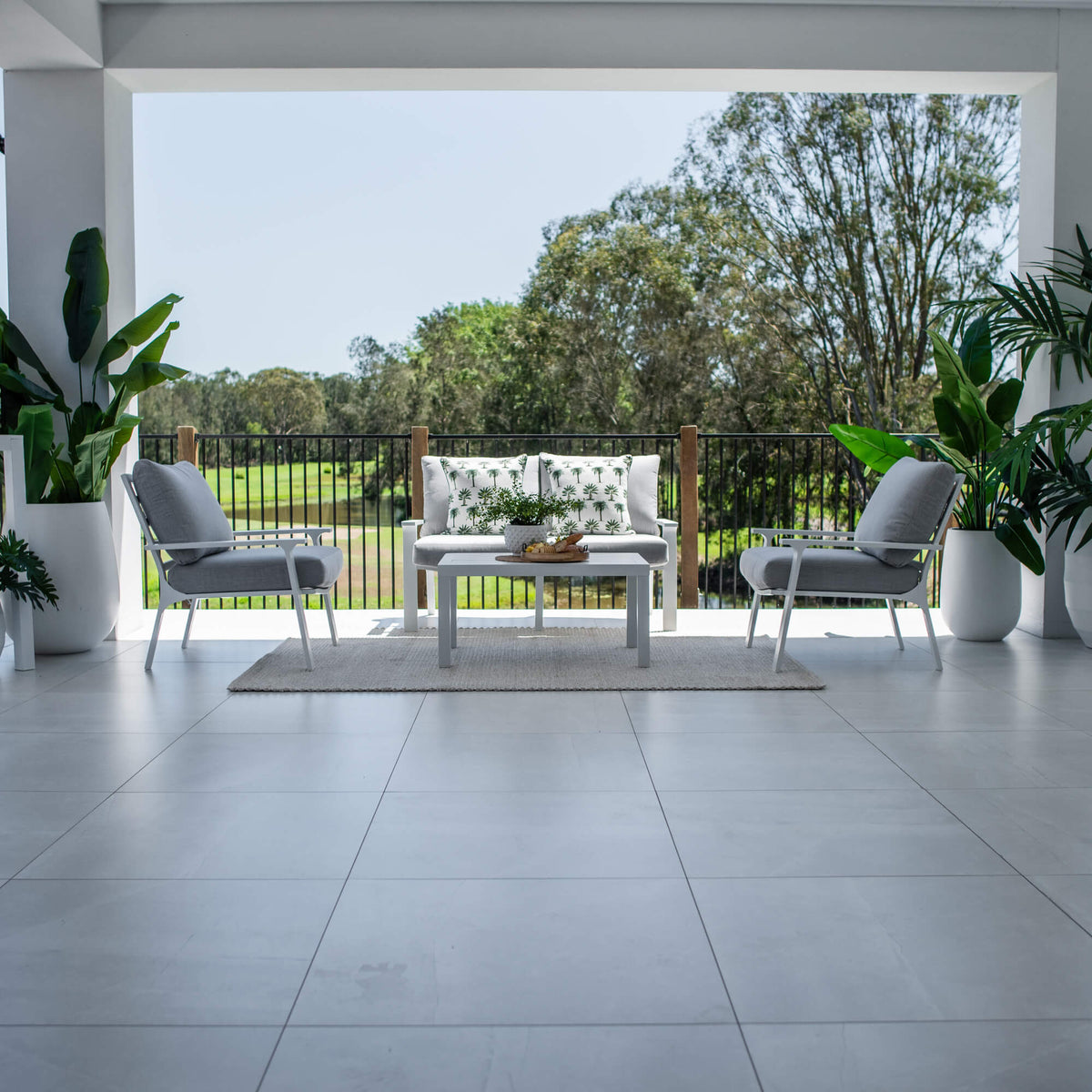 best-outdoor-furniture-Bermuda 2 - 4pce - Outdoor Lounge Setting #color_WHITE