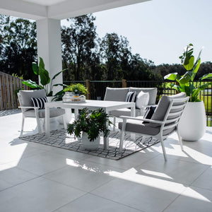 best-outdoor-furniture-Bermuda 2 Low Dining - 4pce - Outdoor Lounge Setting #color_GREY