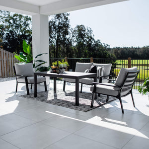 best-outdoor-furniture-Bermuda 2 Low Dining - 4pce - Outdoor Lounge Setting #color_BLACK