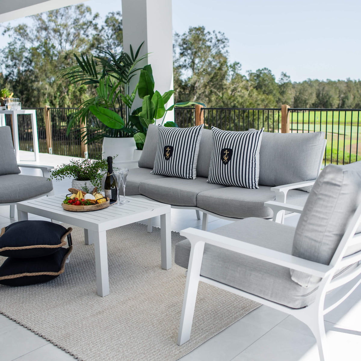 best-outdoor-furniture-Bermuda 3 - 4pce - Outdoor Lounge Setting #color_WHITE
