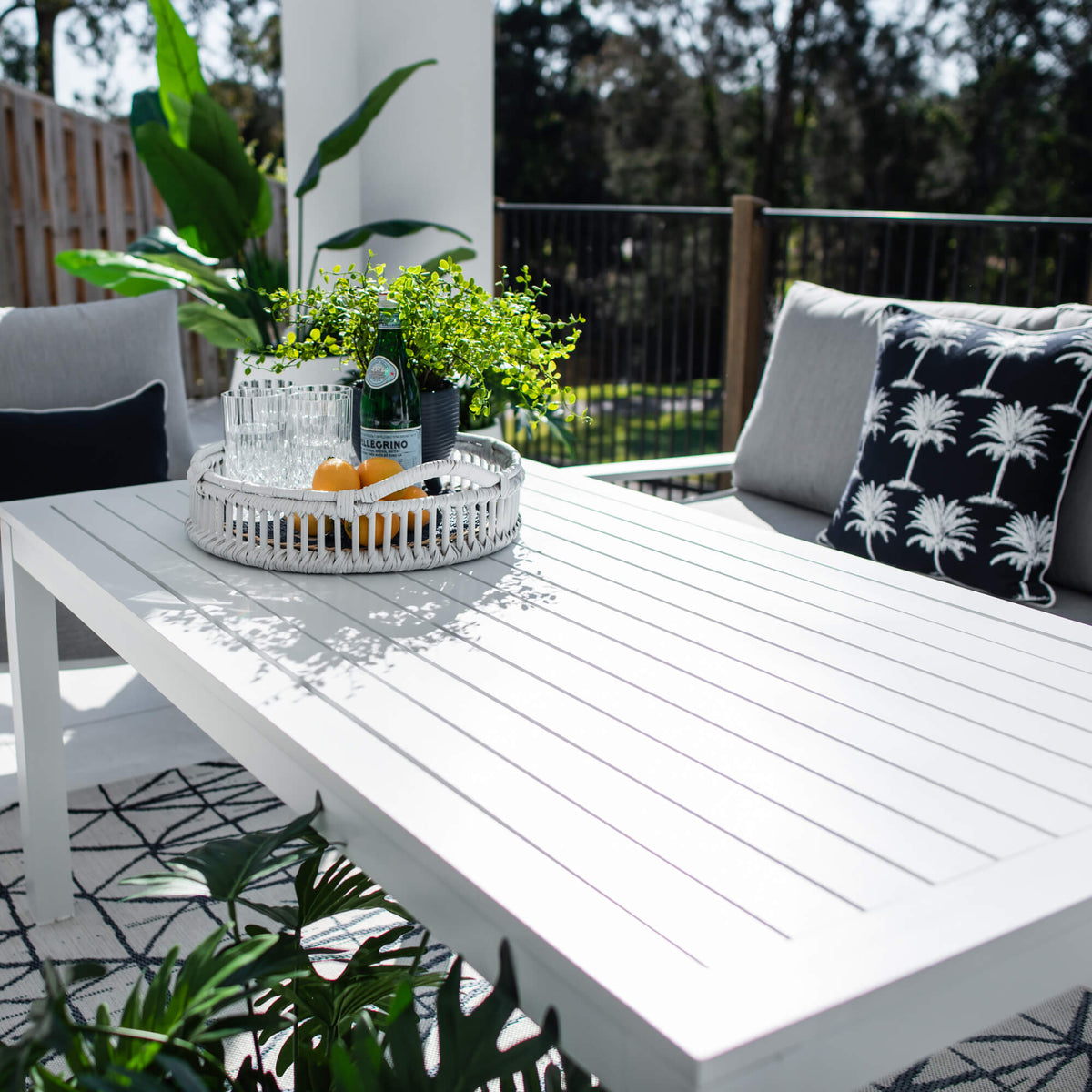 best-outdoor-furniture-Bermuda 3 - 4pce Low Dining Lounge Setting (Sunbrella Fabric) #color_GREY