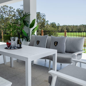 best-outdoor-furniture-Bermuda 3 - 5pce Low Dining Lounge Setting (Sunbrella Fabric) #color_GREY
