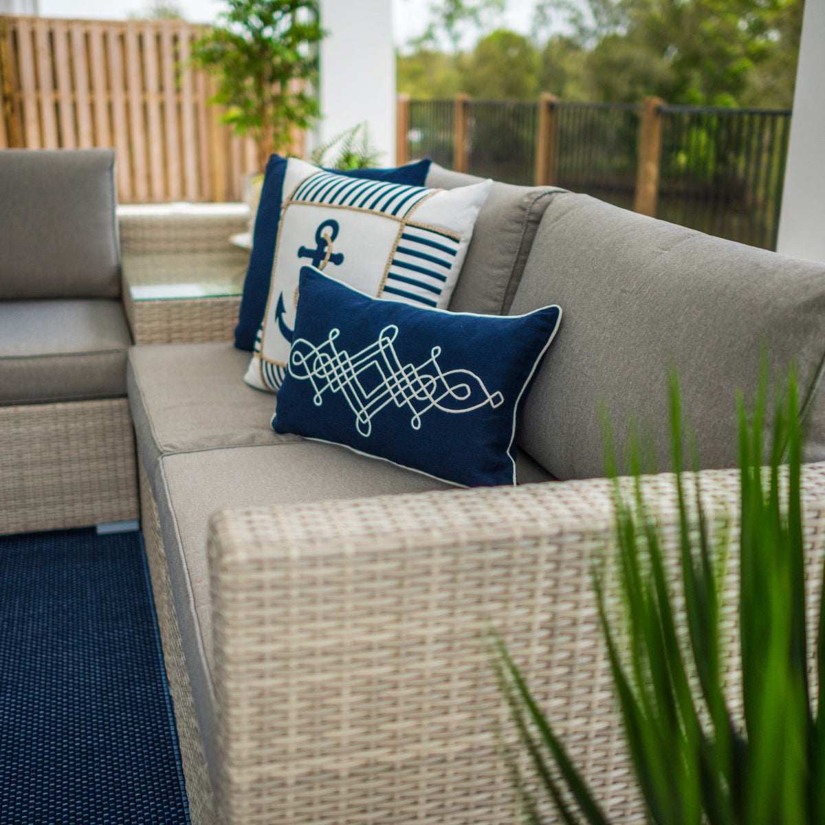Cuban Modular - 5pce Outdoor Lounge Setting (Bone)