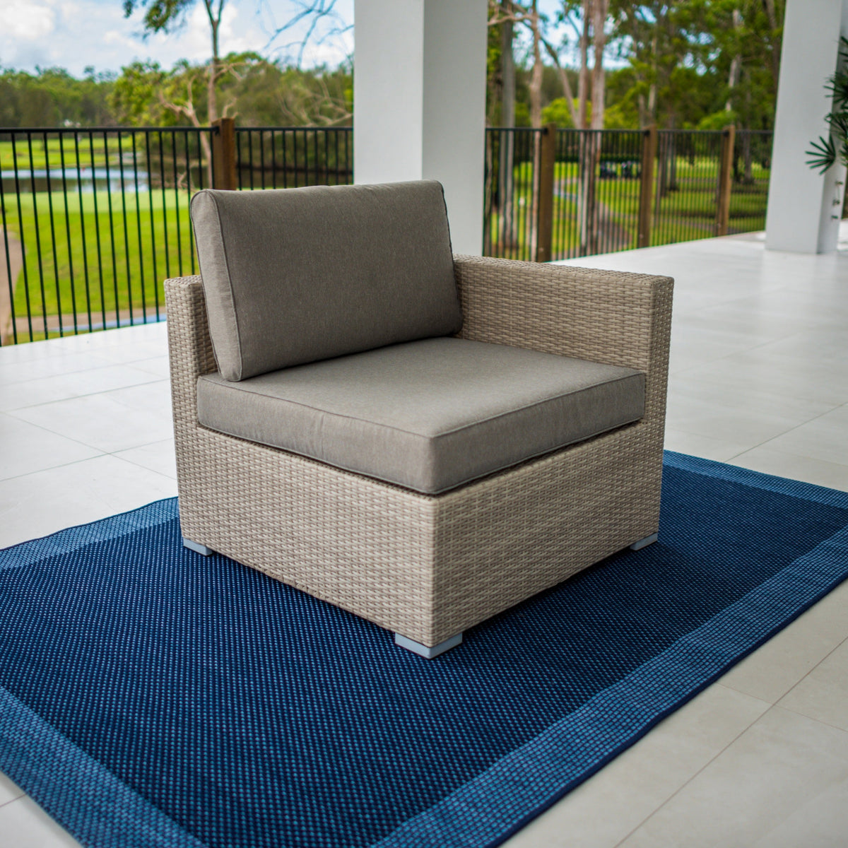 Cuban Modular - 5pce Outdoor Lounge Setting (Bone)