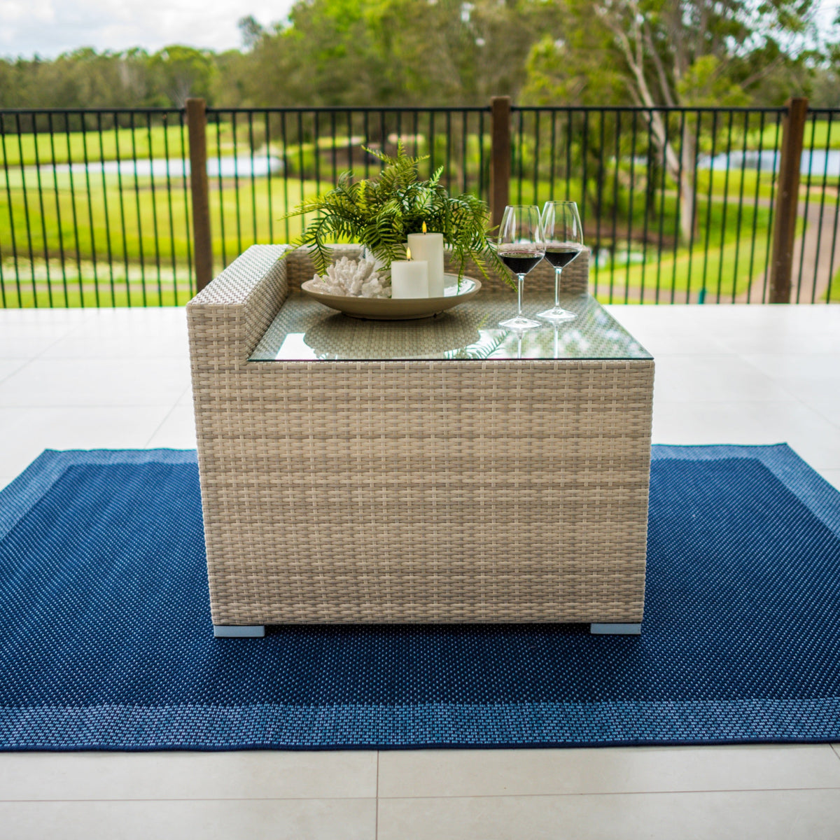 Cuban Modular - 5pce Outdoor Lounge Setting (Bone)