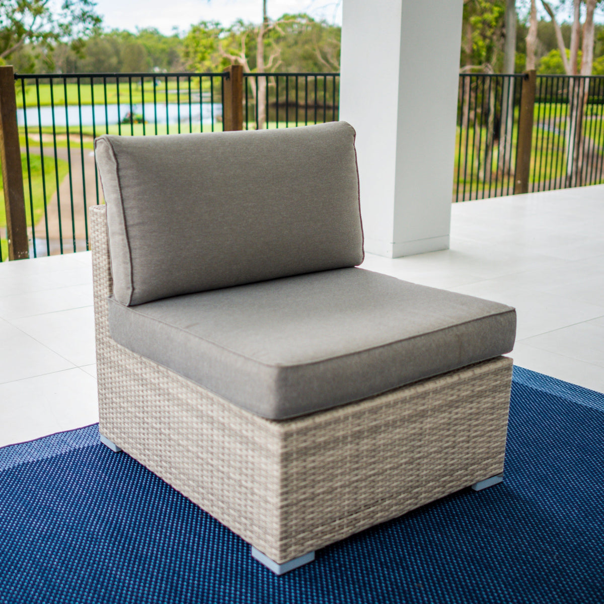Cuban Modular - 5pce Outdoor Lounge Setting (Bone)
