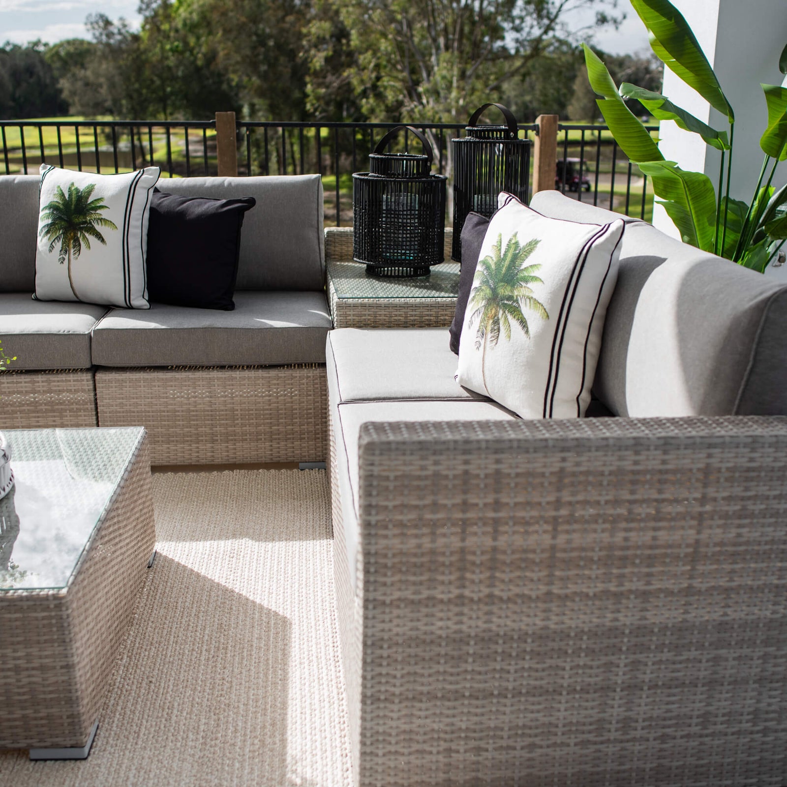 best-outdoor-furniture-Cuban Modular - 6pce - Bone Outdoor Lounge Setting #COLOR_BONE