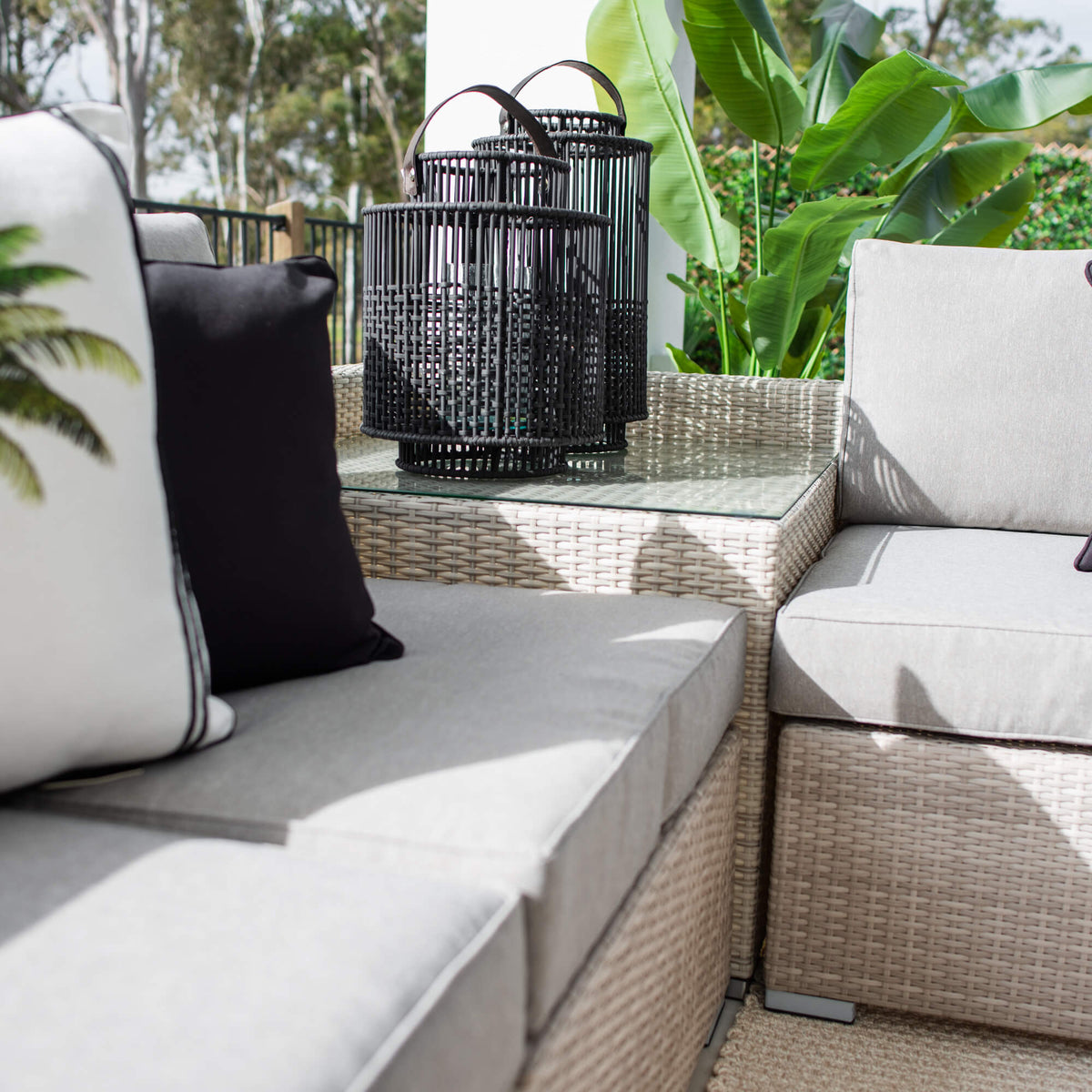 best-outdoor-furniture-Cuban Modular - 6pce - Bone Outdoor Lounge Setting #COLOR_BONE